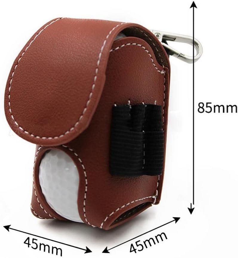 Golf Ball Pouch Set of 2 Belt Clip Holder Perfect Golf Gift for Men
