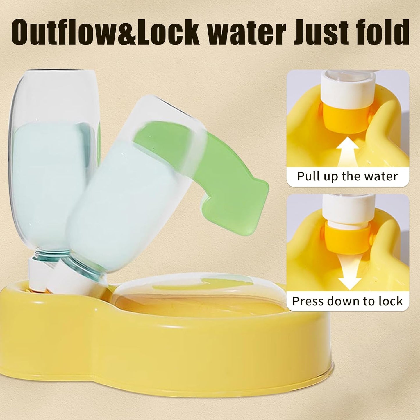 Collapsible Dog Water Bottle 350ml Leakproof BPA Free for Travel Outdoor Use