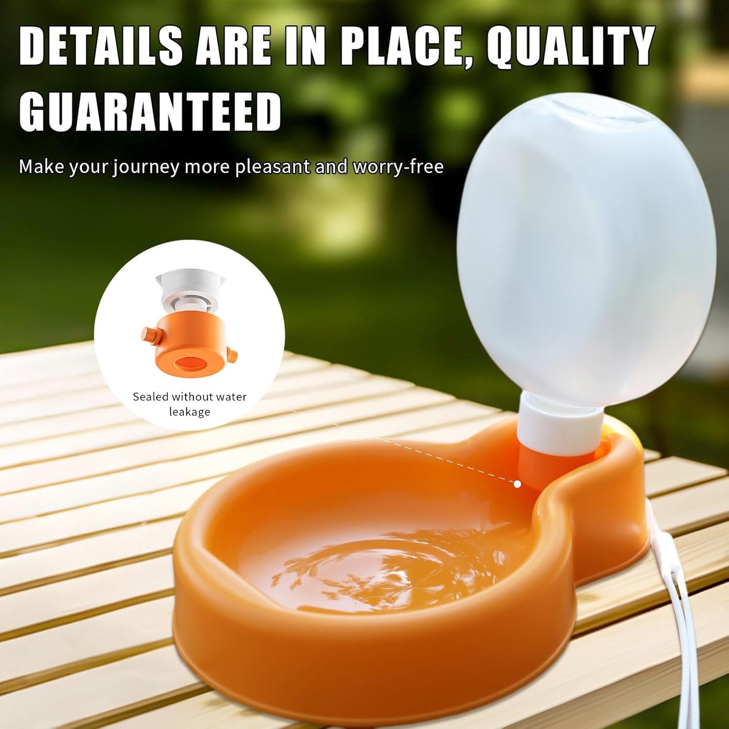 Collapsible Dog Water Bottle 350ml Leakproof BPA Free for Travel Outdoor Use