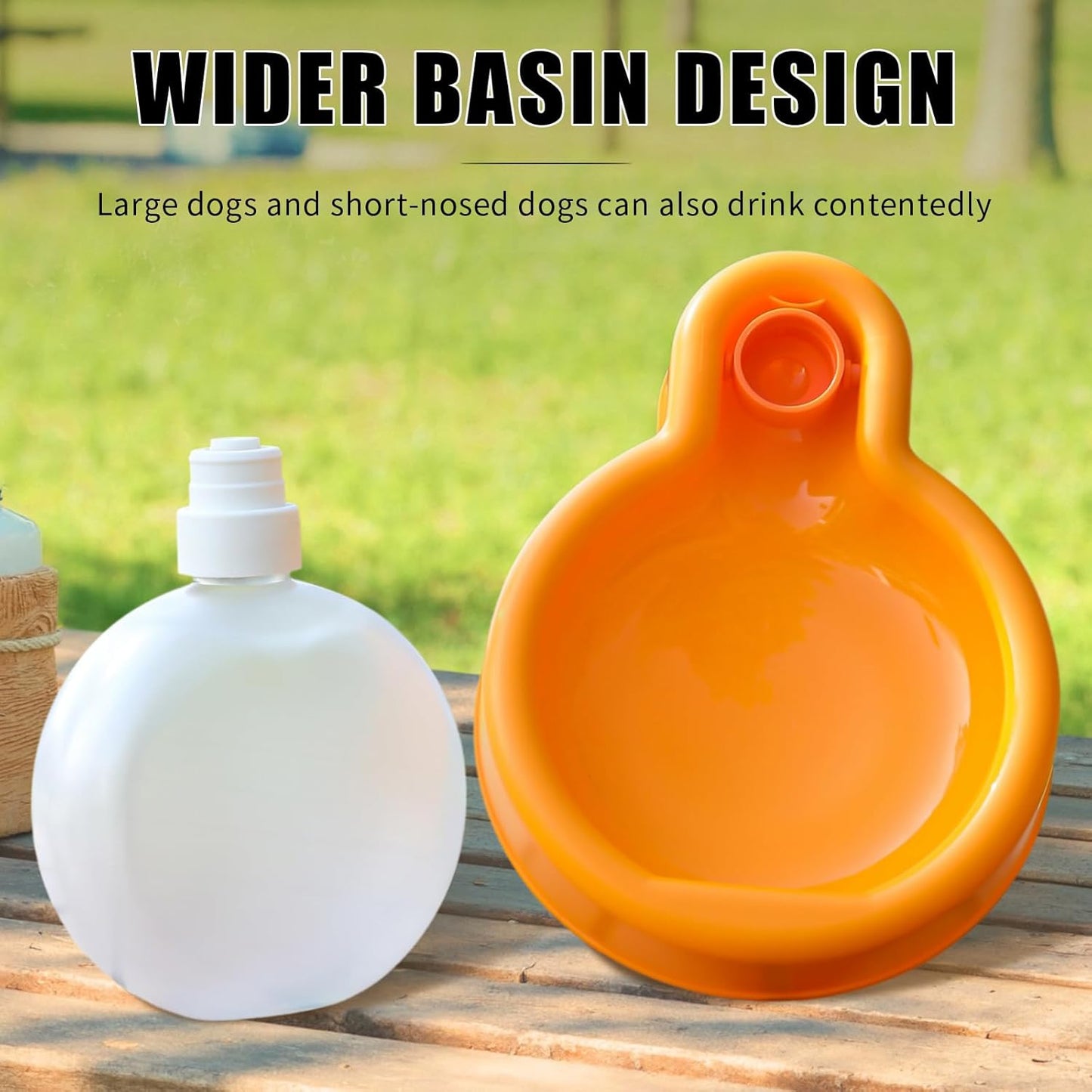 Collapsible Dog Water Bottle 350ml Leakproof BPA Free for Travel Outdoor Use