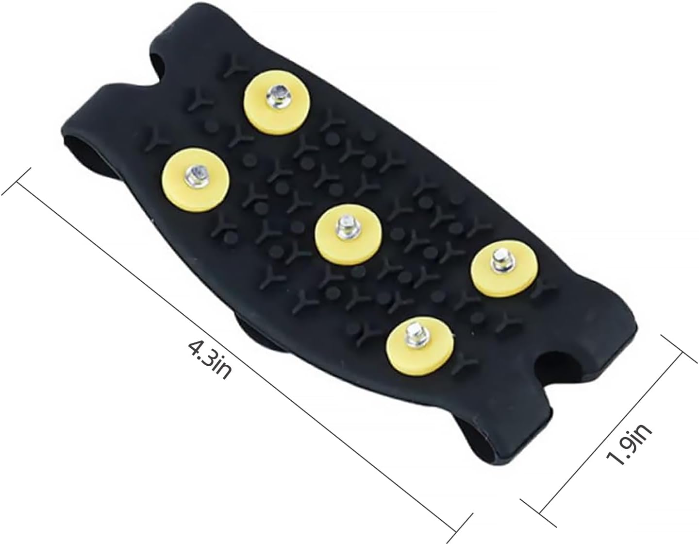 Anti-Slip Five-Claw Ice Grips for Shoes - Provides Grip for Walking Hiking Snow and Ice Adventures