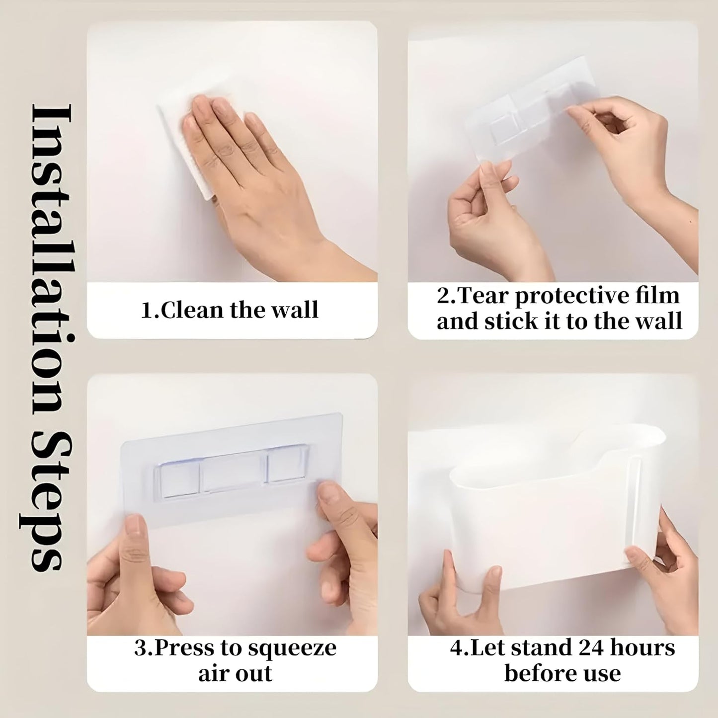 Multifunctional Wall-Mounted Storage Rack Set No Drilling Required Trash Bag Holder Bathroom Dispenser