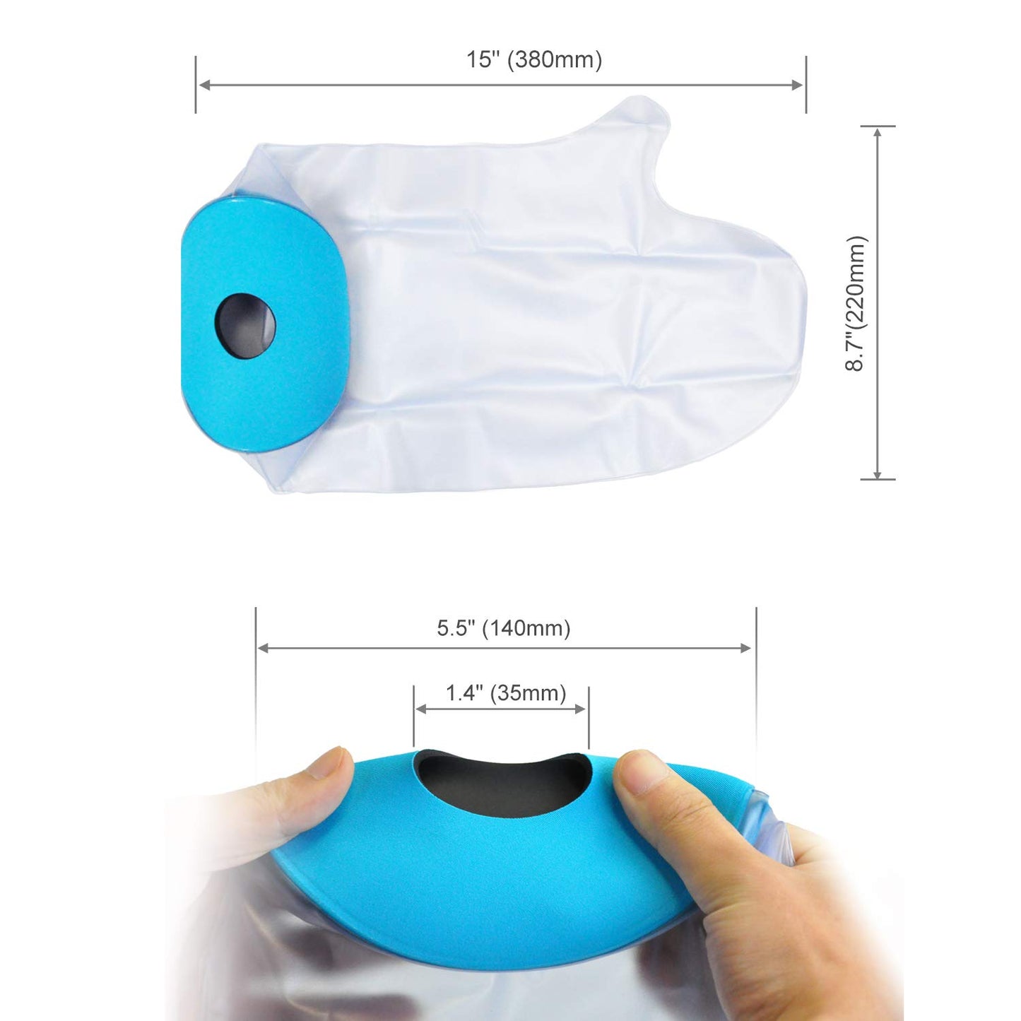 Reusable Waterproof Arm Cast Cover for Adults & Kids - 100% Watertight Protection for Plaster, Bandages or Wounds - 1 Piece