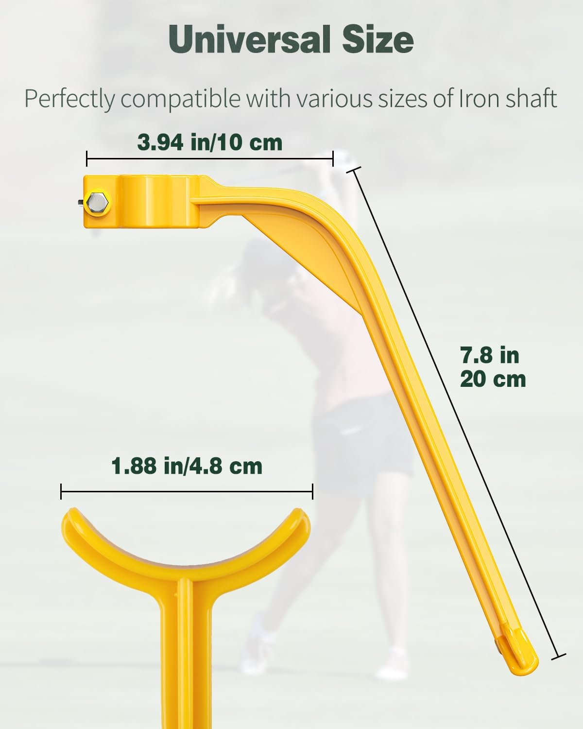 Golf Wrist Trainer Yellow 1 Pack Swing Correction Tool for Beginners Arm Elbow Position Training Accessory
