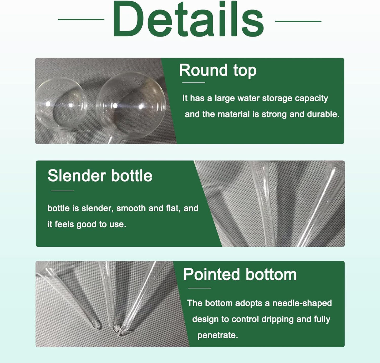 8 Pack Self Watering Balls Transparent Automatic Plant Waterer for Indoor Outdoor Flower Pots Plastic Self Watering Device