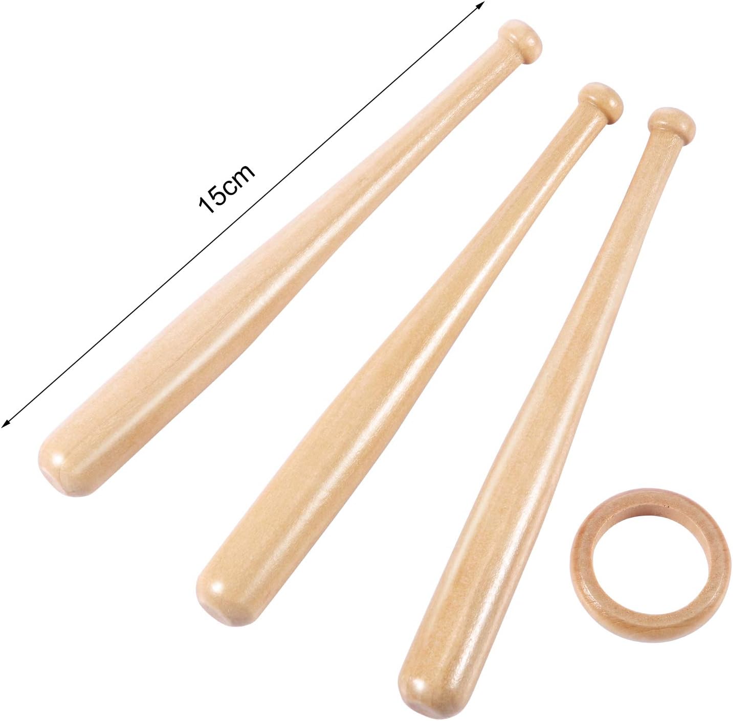 Baseball Ring Holder Stand - Natural Wood Finish - Bat Display Stand - Baseball Gift - Sports Decor - Wooden Display Rack - Ideal for Collectors & Enthusiasts - Perfect for Showrooms & Home Decor