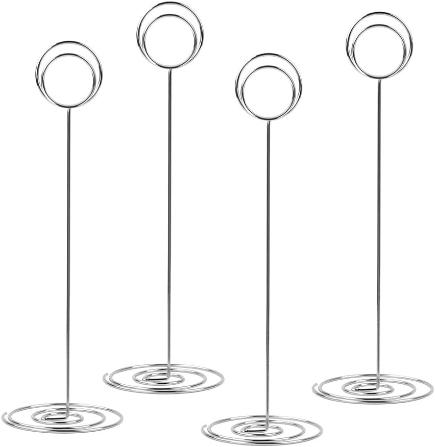 10 Pack Silver Spiral Foot Metal Trivets 22cm Heat Resistant Table Protectors