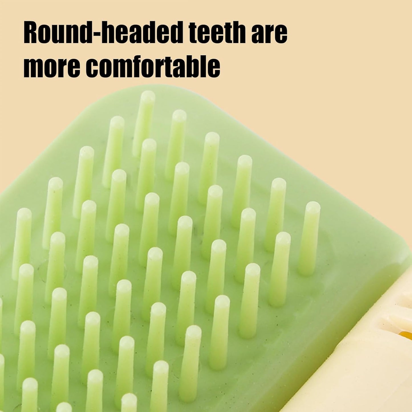 Cat Corner Brush Self-Adhesive - 1 Piece Green - Cat Massage Grooming Tool Wall Mounted Corner Hair Remover for Pet Fur Care