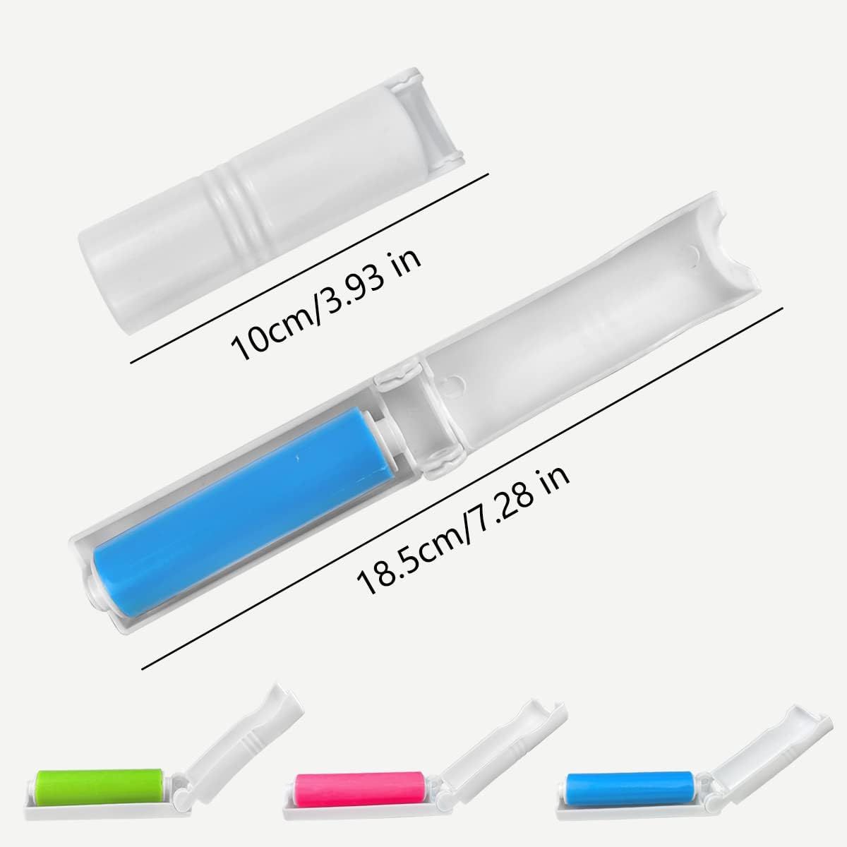 3 Pack Reusable Washable Silicone Pet Hair Remover Roller for Clothes Furniture Carpets - Effective Lint and Fur Removal Tool