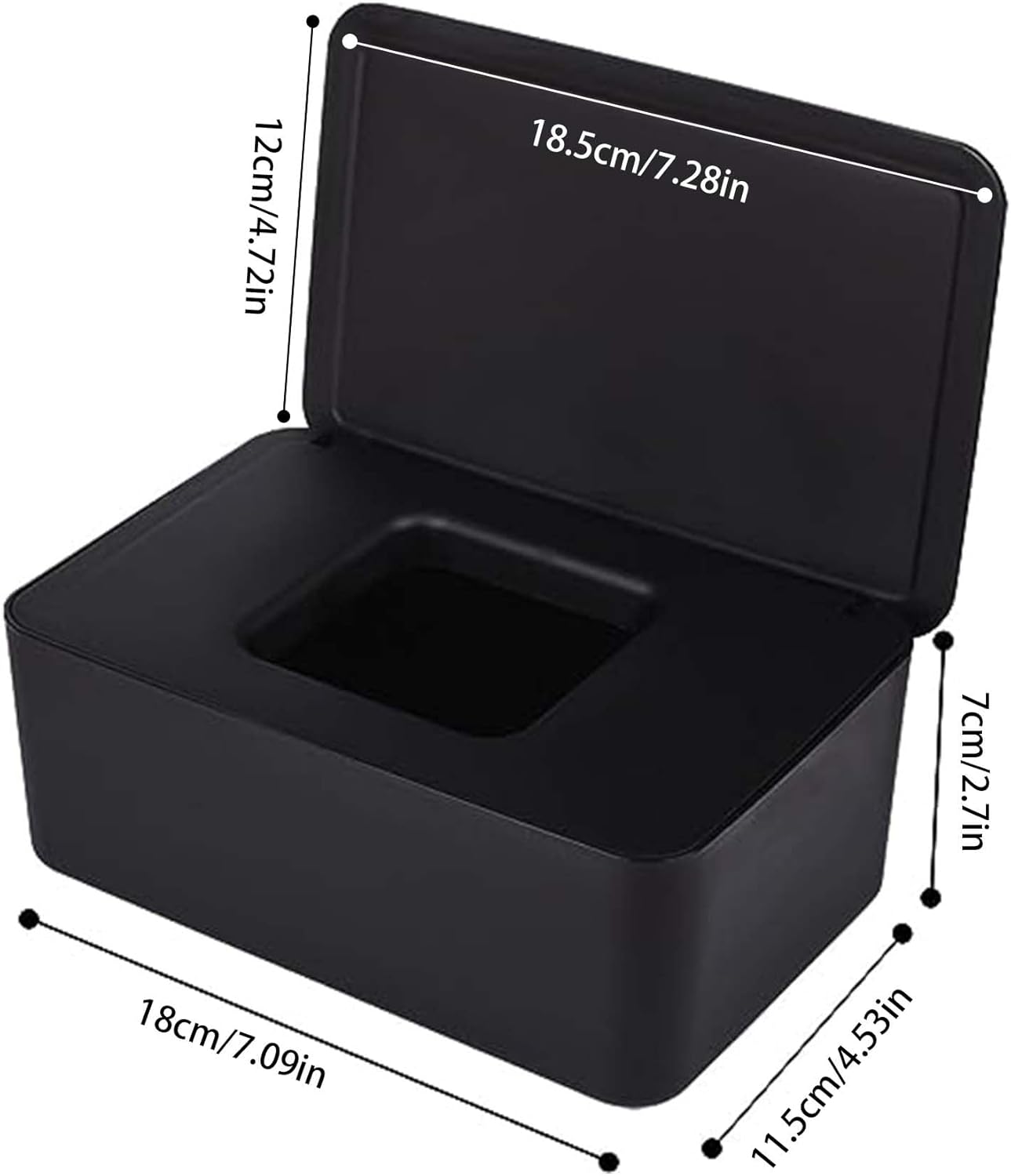 Pink Wet Wipes Dispenser 18x11x7 cm Dustproof Multifunctional