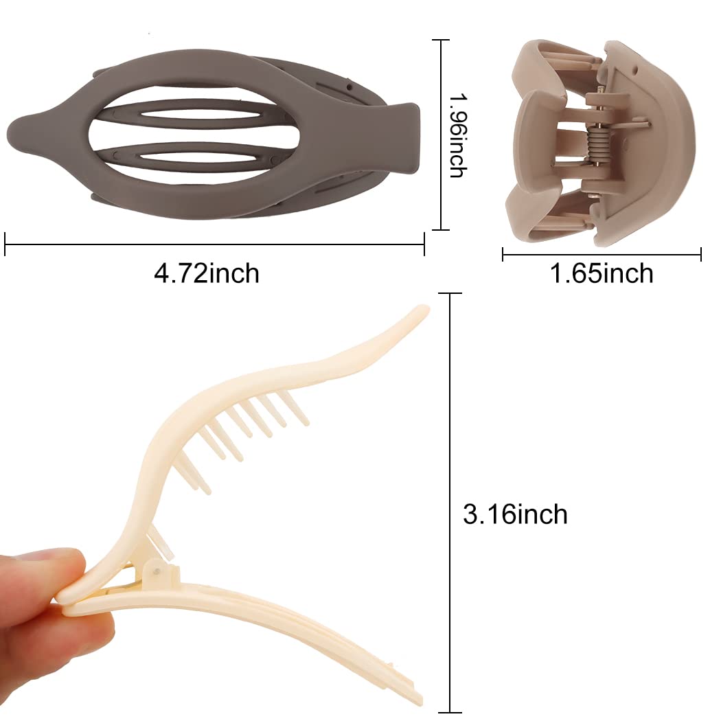 Women's Hair Clips 3 Pack 12cm Non-Slip Hair Clamps Hair Accessories