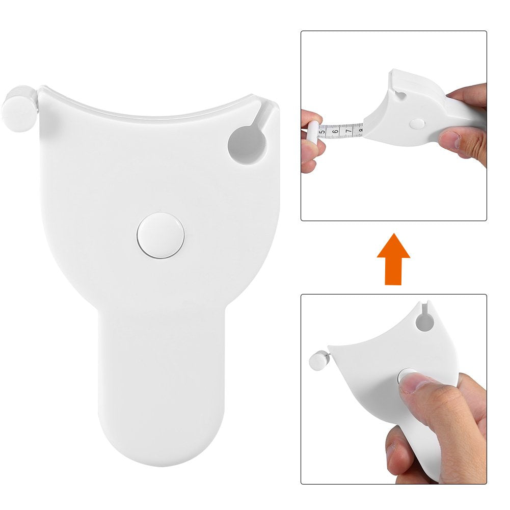 Retractable Measuring Tape Body Measure Sports Tape Measure Set White