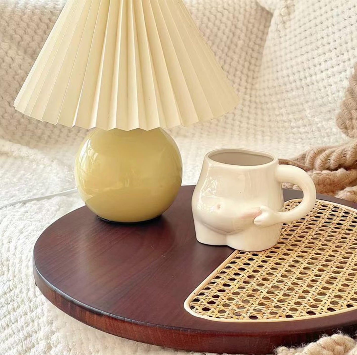 1 Piece 320ml White Ceramic Mug - Coffee Mug, Tea Mug, Water Cup - Suitable for Tea, Latte and Milk