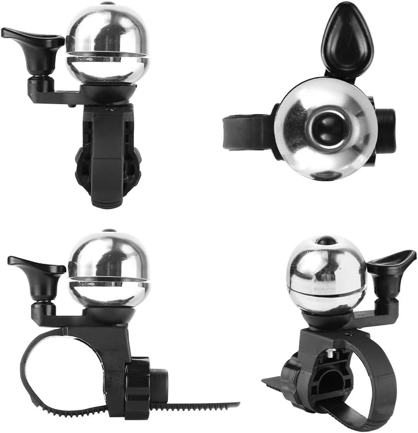 Loud Universal Bicycle Bell - Waterproof with Clear Sound - Suitable for Adults & Kids - Red - Set of 1
