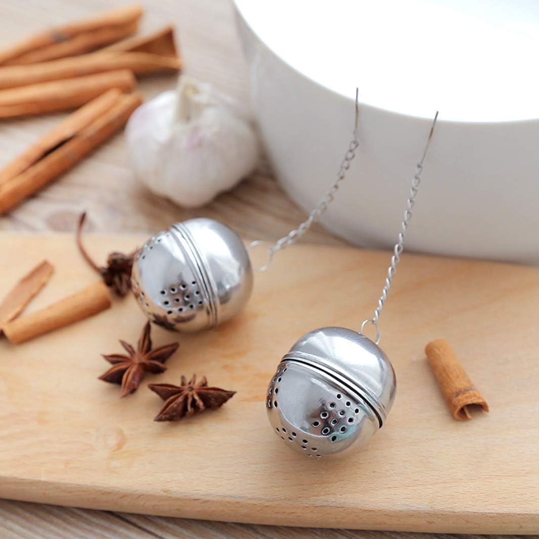 2 Pack Stainless Steel Tea Strainer Extra Fine Mesh for Loose Leaf Tea
