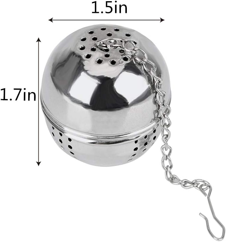 2 Pack Stainless Steel Tea Strainer Extra Fine Mesh for Loose Leaf Tea