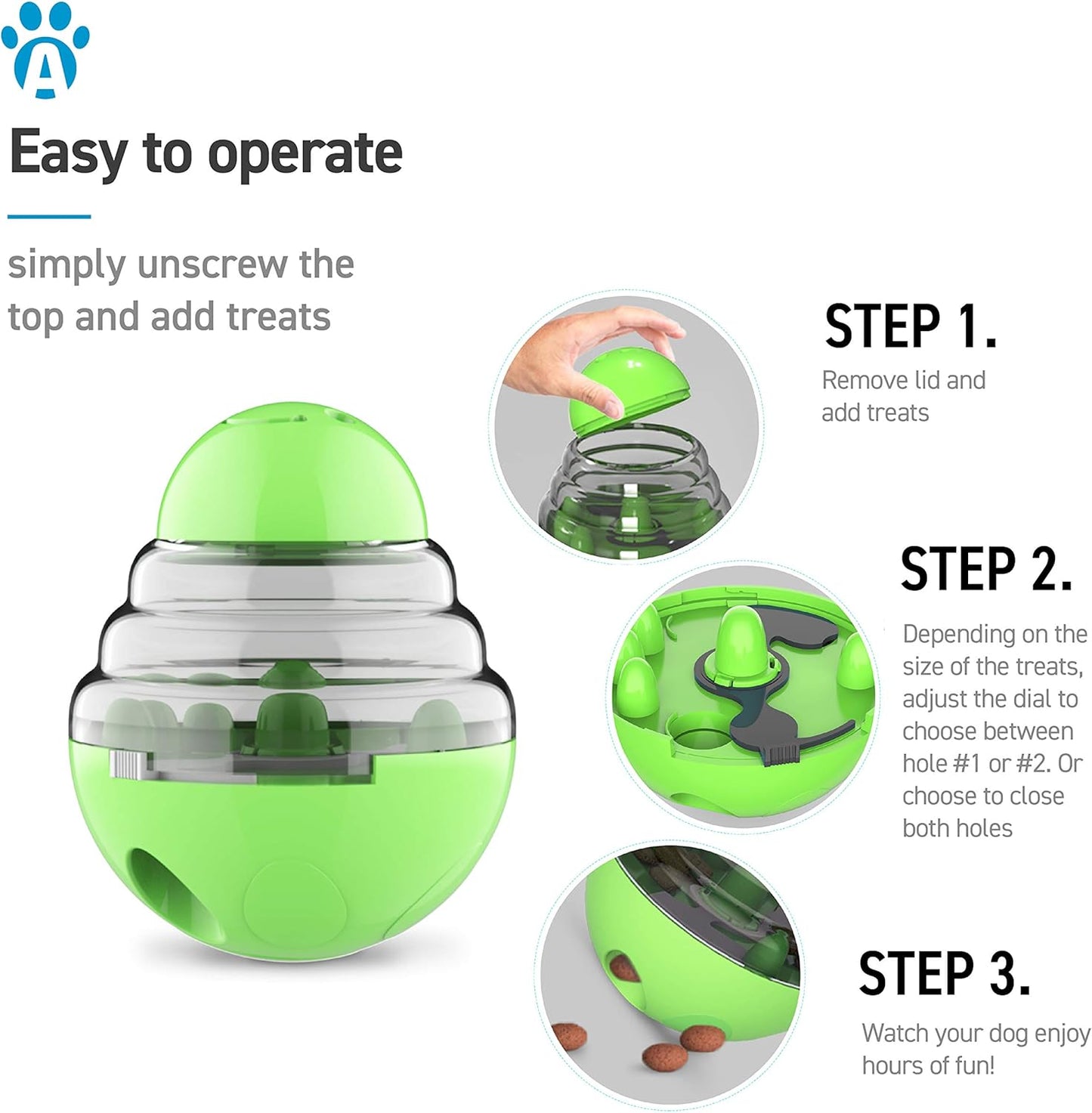 Pink Red Interactive Dog Snack Ball Toy Food Dispenser for Dogs 1 Piece