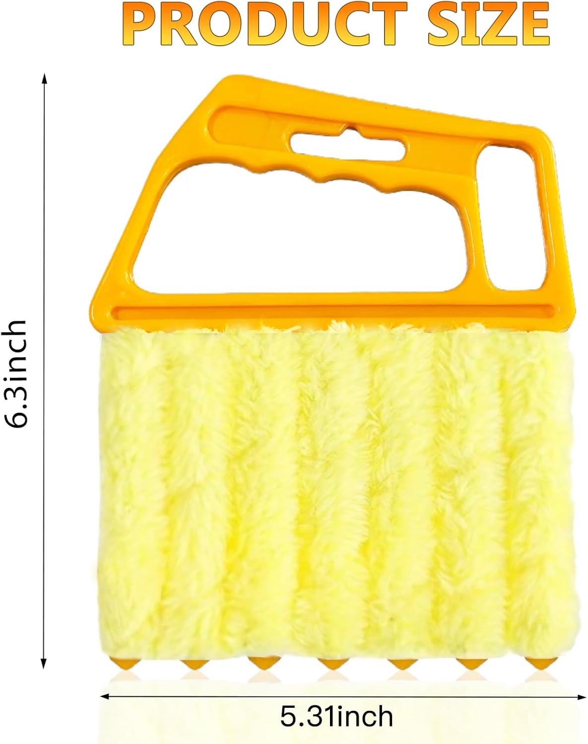 4 Pack Lamella Cleaner Dust-Free Yellow and Orange Blades Cleaning Tool