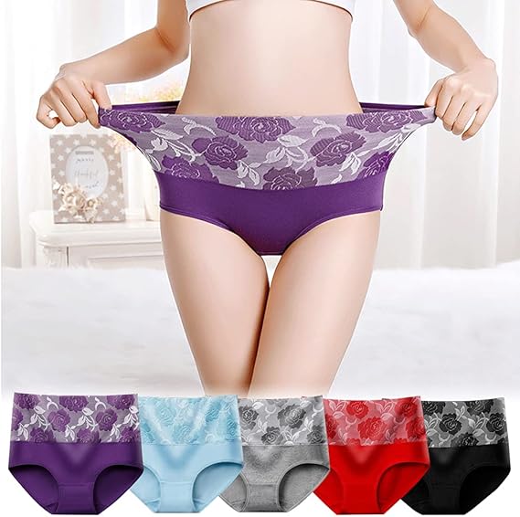 Women's 5-Pack L Size Multi-Colour Leakproof Briefs Underwear