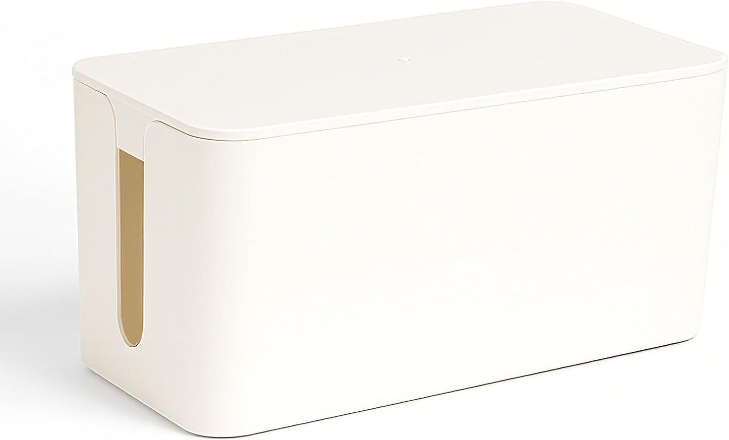 1 Piece Cable Organizer Box White Multifunctional Cable Management Solution