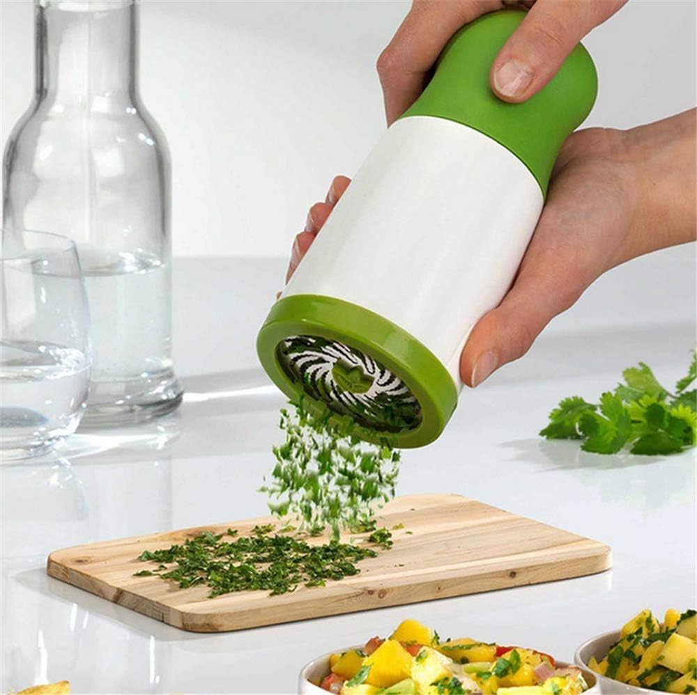 17cm Green Manual Fresh Herb Grinder for Kitchen