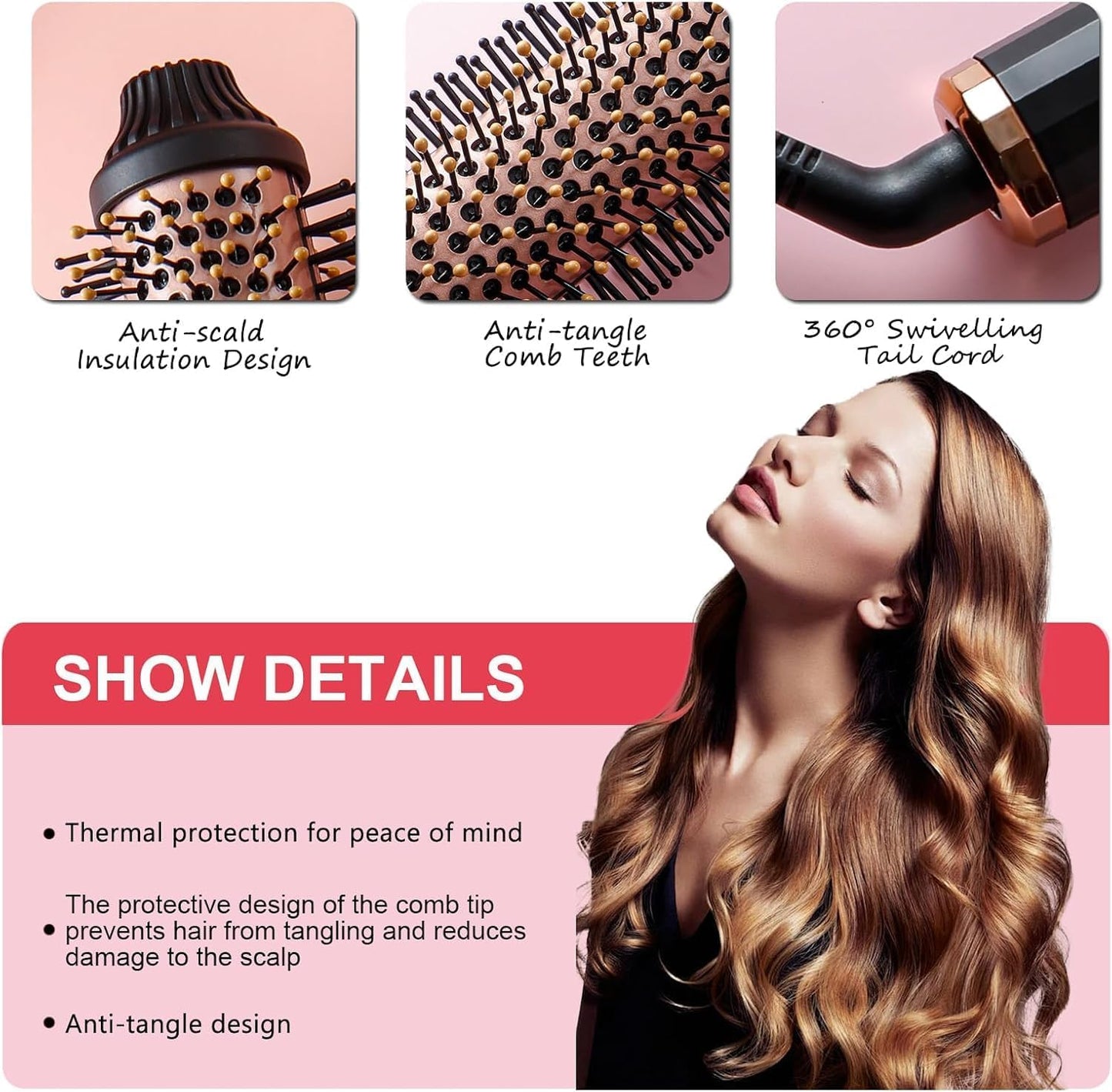 Automatic Curling Iron Hair Styler - Black
