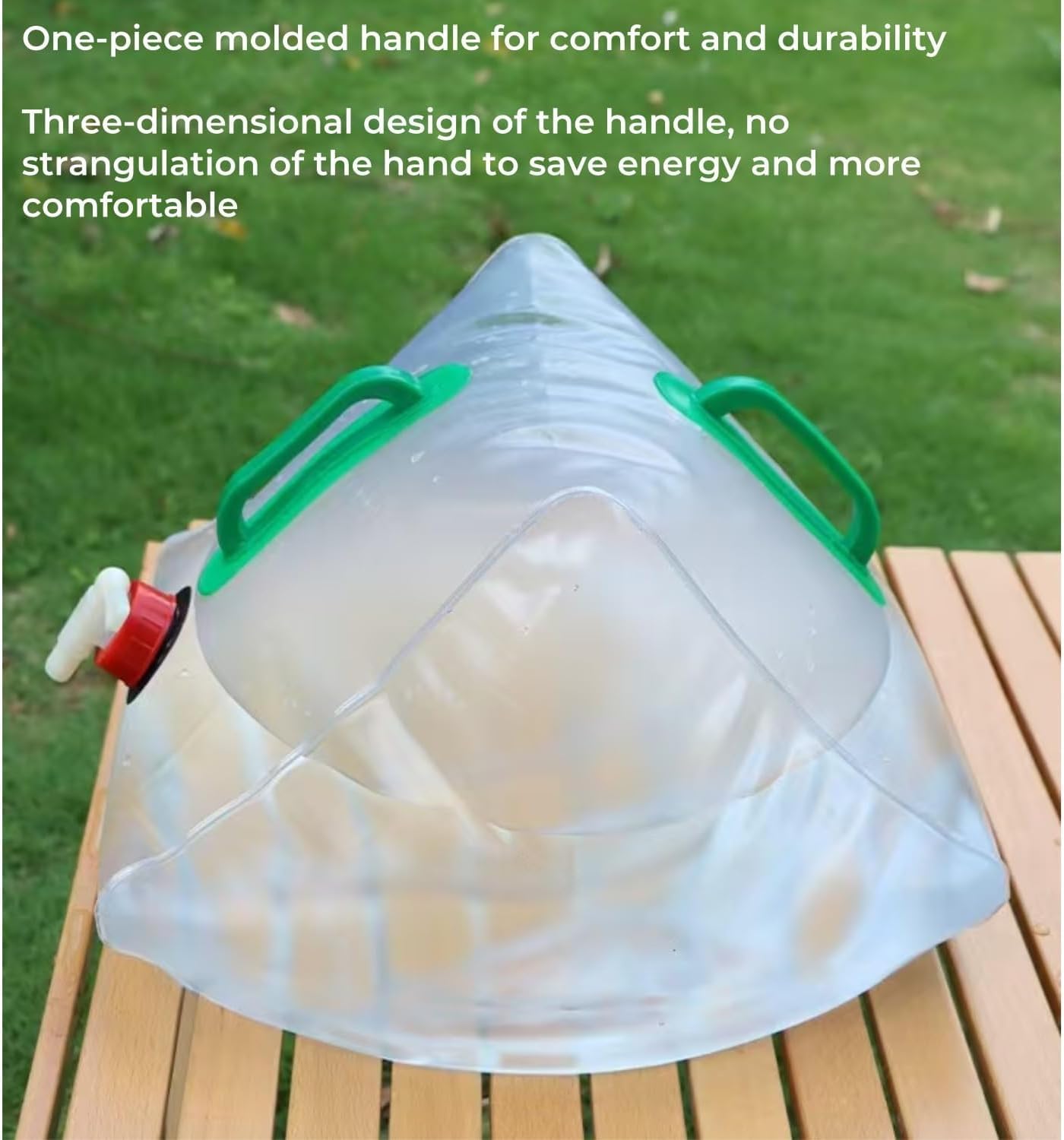 2 Pack Foldable Water Kettle with Tap Portable Food Grade BPA Free for Camping Hiking Emergency Use