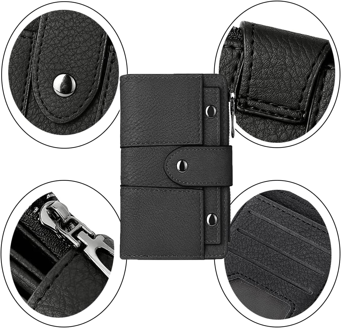 Women's Faux Leather Wallet Light Grey Coin Purse Card Holder