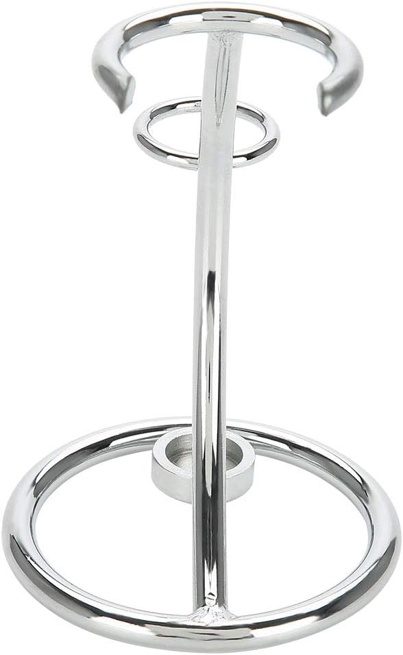 Men's Stainless Steel Silver Razor Holder - Shaving Brush Stand