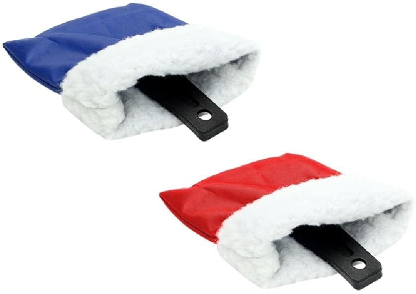2 in 1 Car Ice Scraper and Window Cleaner Set Red and Blue 2 Pieces