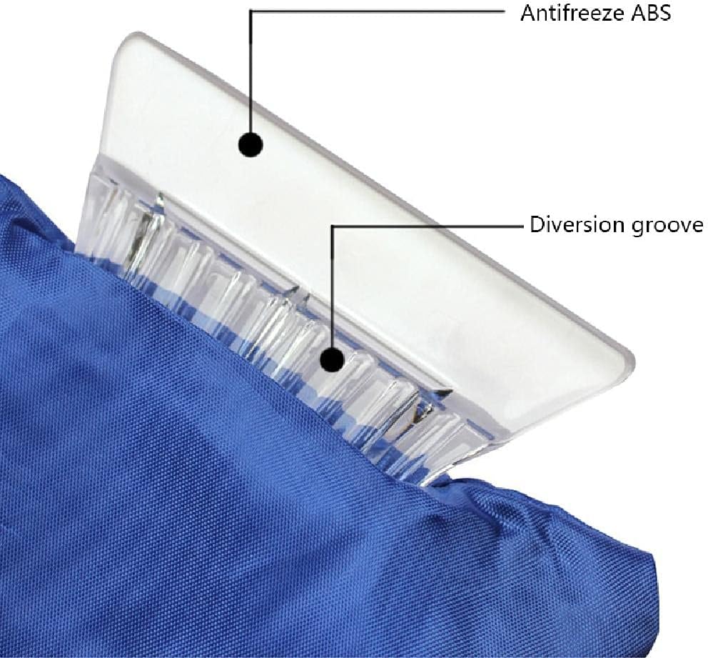 2 in 1 Car Ice Scraper and Window Cleaner Set Red and Blue 2 Pieces