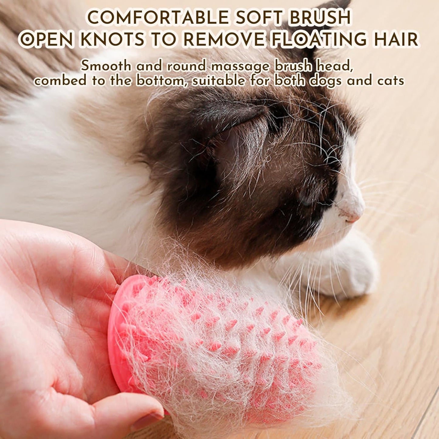 3 Pack Adjustable Silicone Massage Cat Grooming Brush Self-Cleaning Corner Wall Mounted Cat Scratching Comb for Table Legs