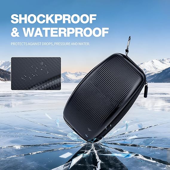 Universal Hard Case for Ski Goggles - Durable EVA Protective Cover with Soft Lining - Waterproof & Shockproof