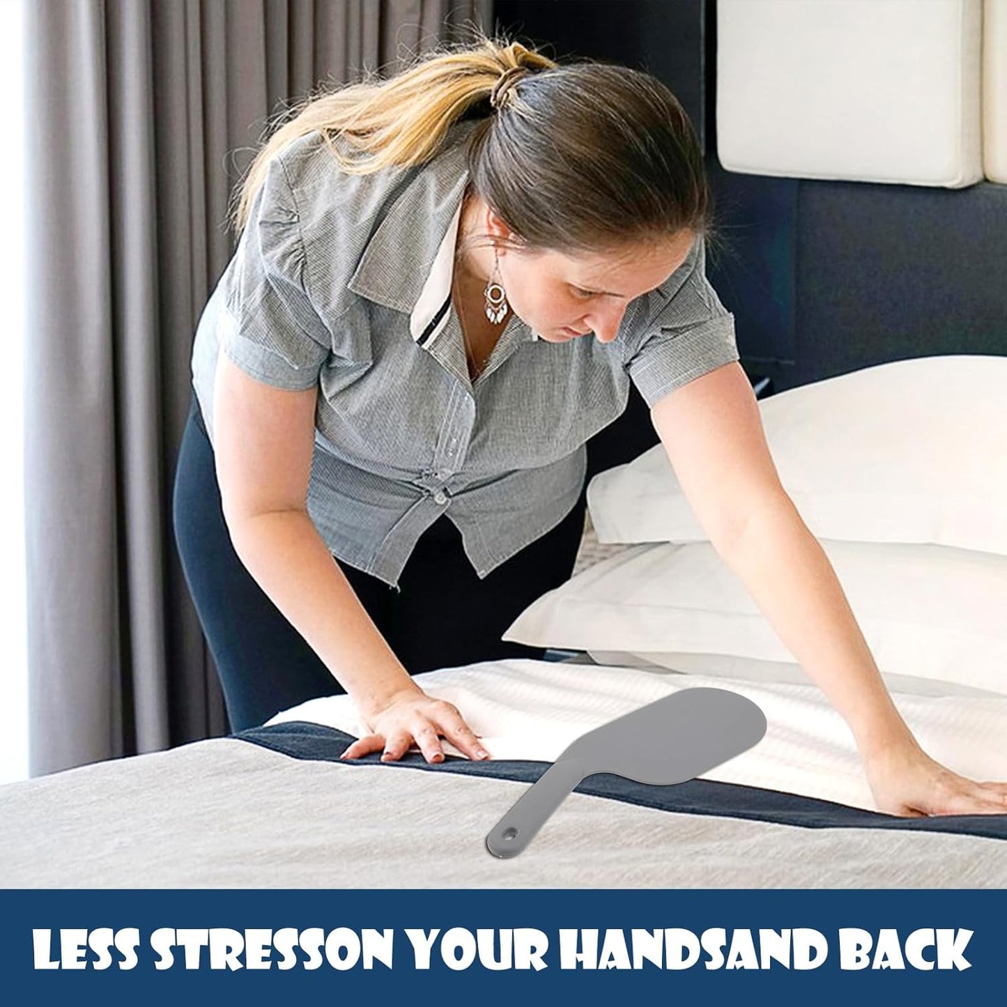 2 Pack 11.8 Inch Bed Sheet Clips Mattress Lifter Tool Durable Bed Making Assistant for Easy Sheet Changing Protect Nails and Back