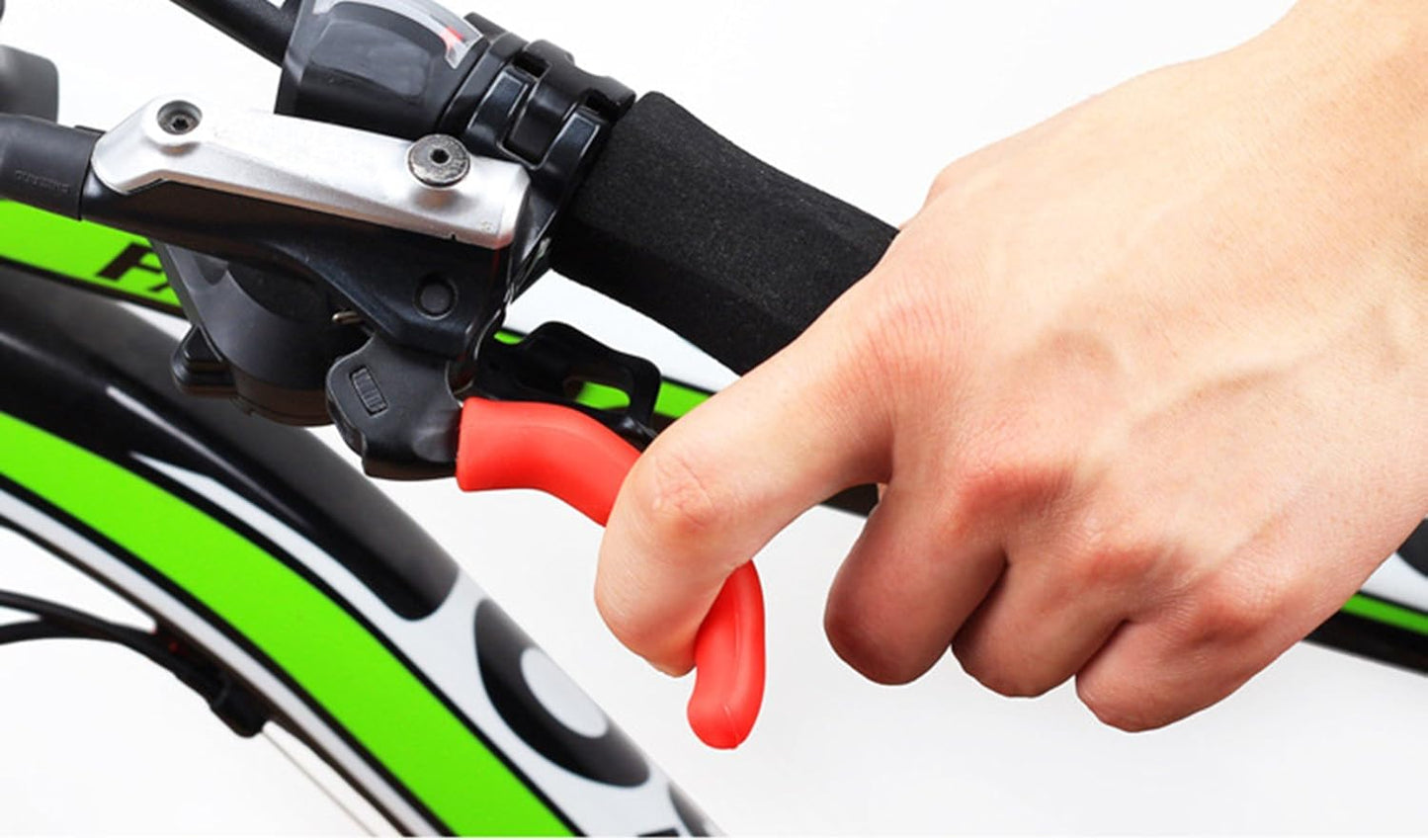 Silicone Bike Handlebar Grips Set 75x12mm Black Red Green Blue Yellow 5 Pairs Universal Fit