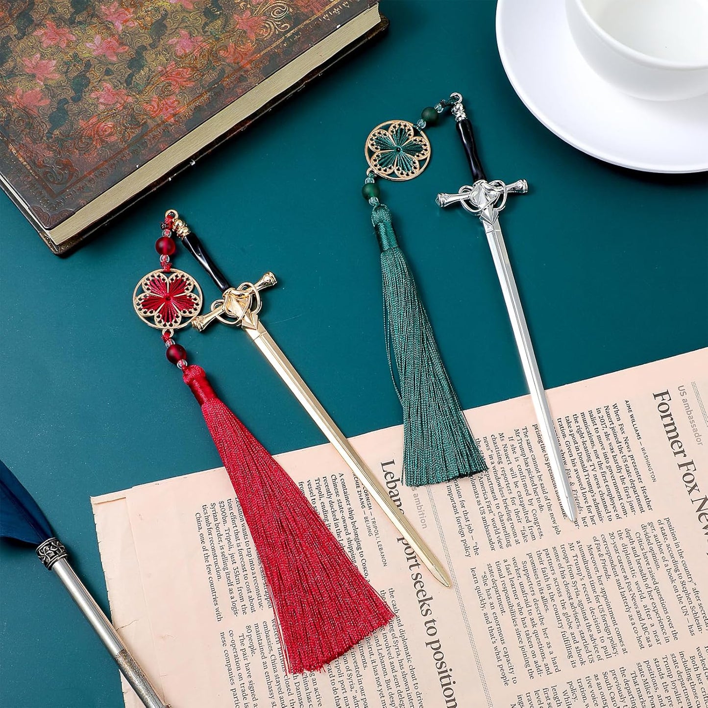 Red and Green Bookmarks 2 Pack Perfect Gift for Book Lovers