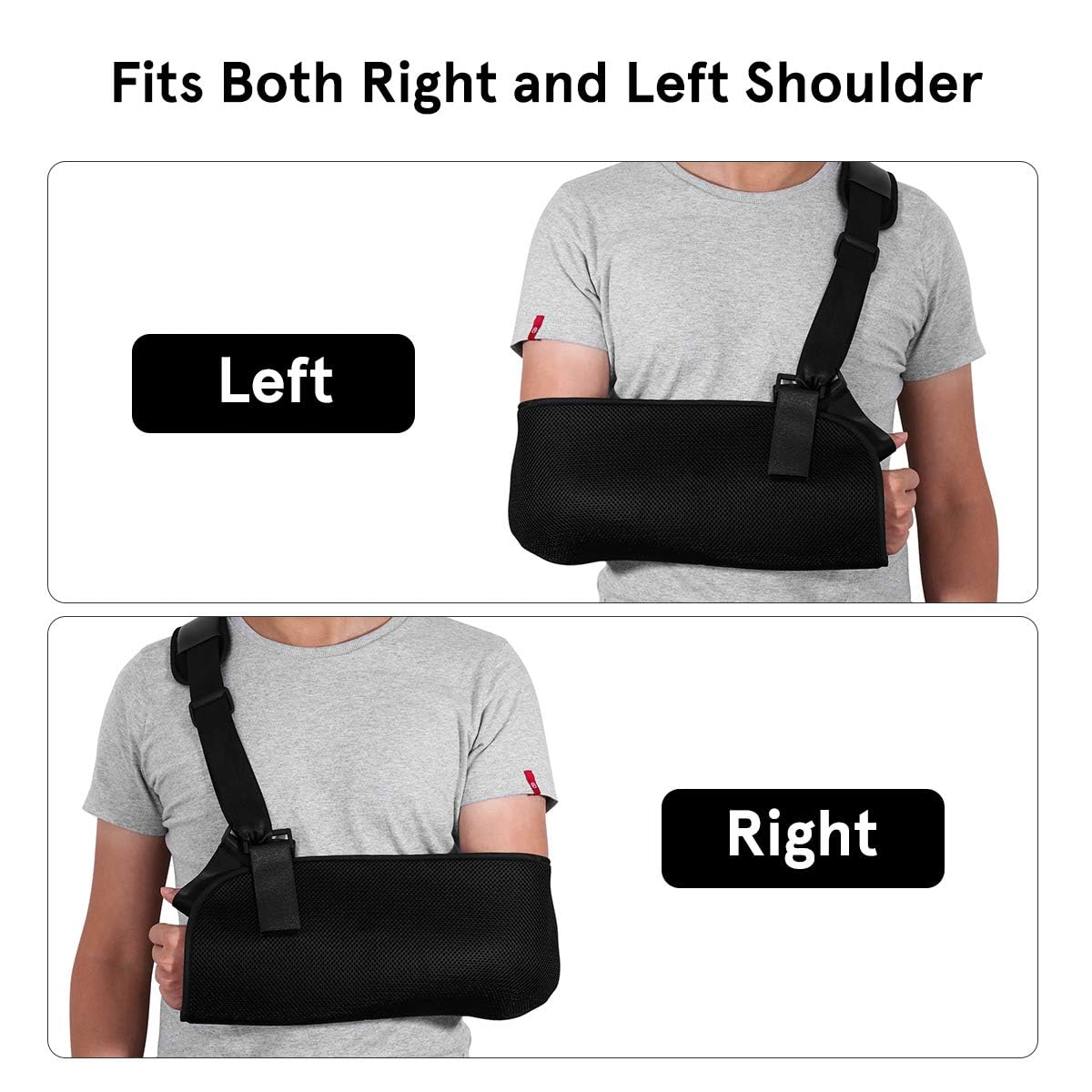 Adjustable Breathable Arm Sling Shoulder Immobilizer Support Brace Universal for Men Women Left Right Arm
