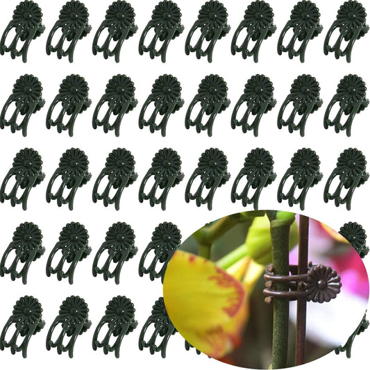 40 Reusable Plant Support Clips - Garden Tool for Supporting and Guiding Plants and Flowers