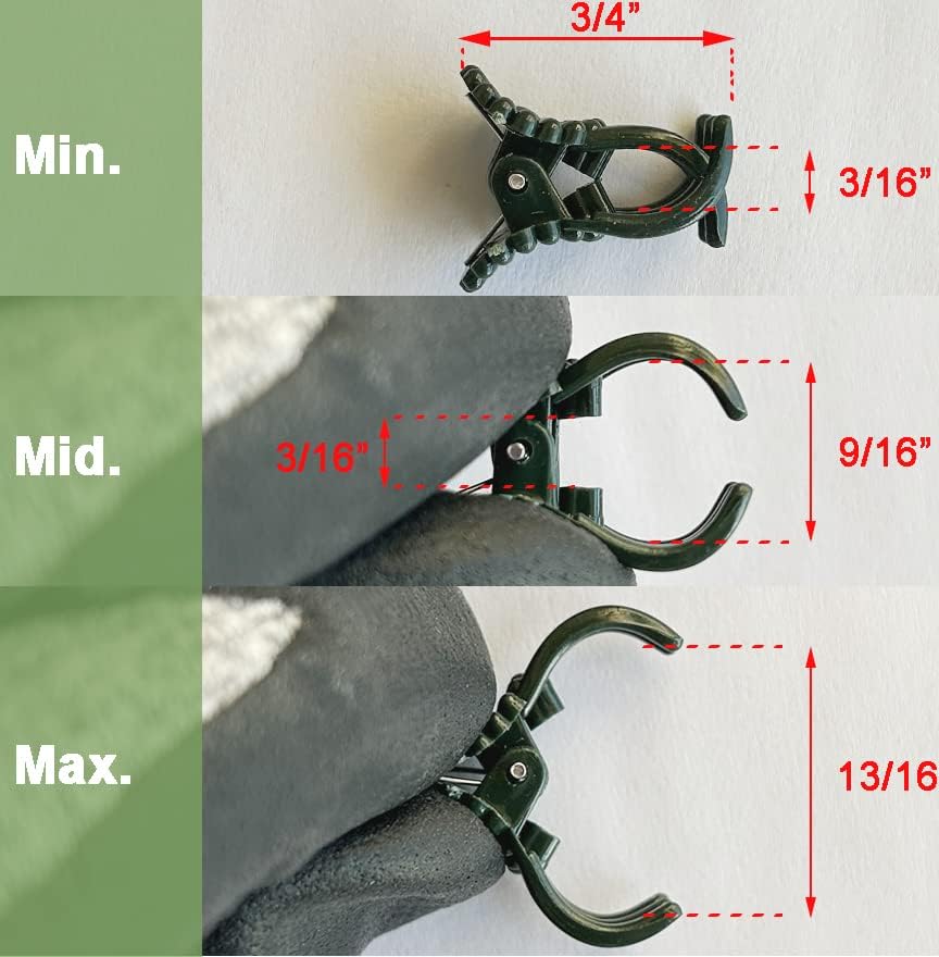 40 Reusable Plant Support Clips - Garden Tool for Supporting and Guiding Plants and Flowers
