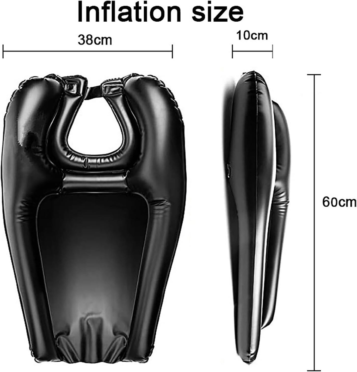 Portable Shampoo Basin - Comfortable Hair Care Without Bending - Ideal for Limited Mobility - Black - Set of 1