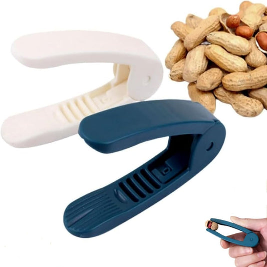 2 Pack Manual Nut Peeler Clip for Peanuts Pistachios Chestnuts Sunflower Seeds Watermelon Seeds - Handheld Nut Sheller Tool