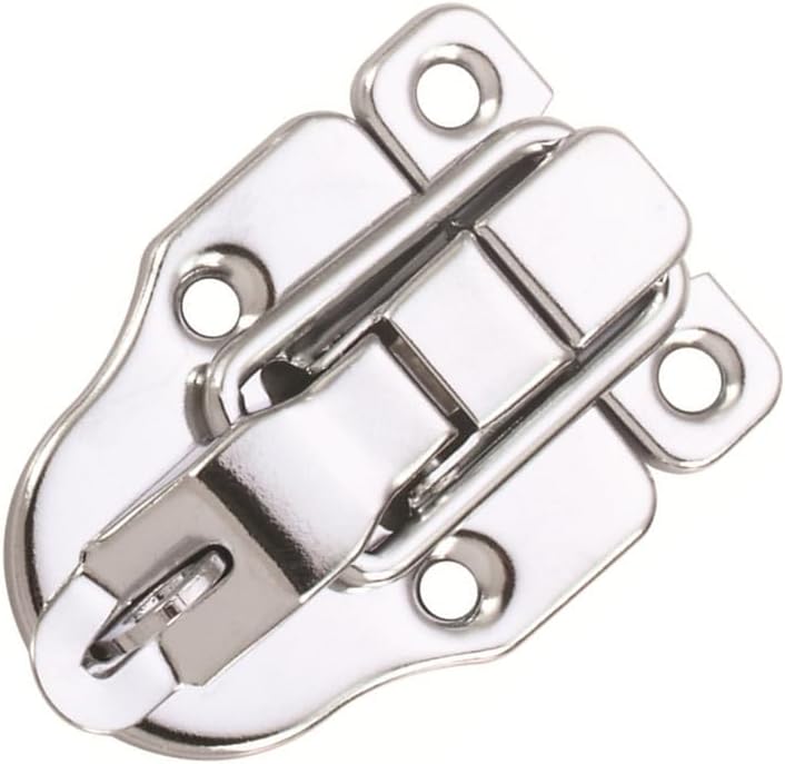 10 Pack Silver Hasp Locks 59mm with Screws Universal Chest Hardware Secure Locking Solution