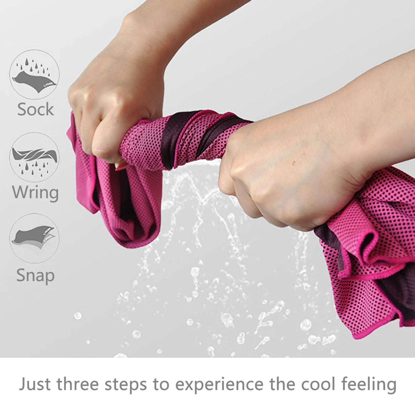 4 Pack Cooling Neck Sports Towels 100x30cm Microfiber Super Absorbent Sweat Wicking for Gym Fitness Workout