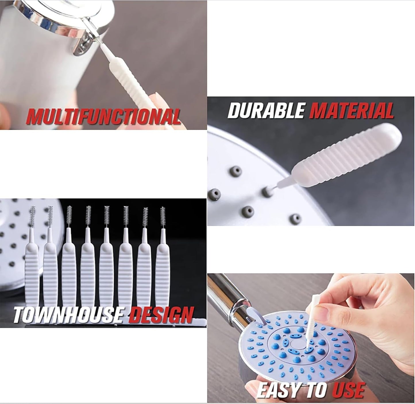 40 Pack Anti-Limescale Precision Cleaning Brushes - Multifunctional Detail Brushes for Small Holes and Crevices