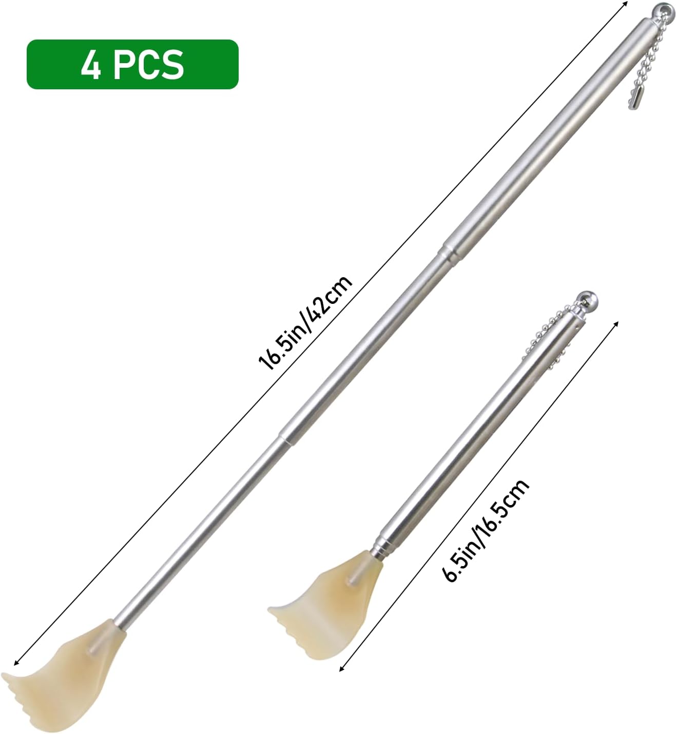 4 Piece Metal Extendable Mahjong Handles for Mahjong Sets and Accessories Enhance Game Feel and Smoothness