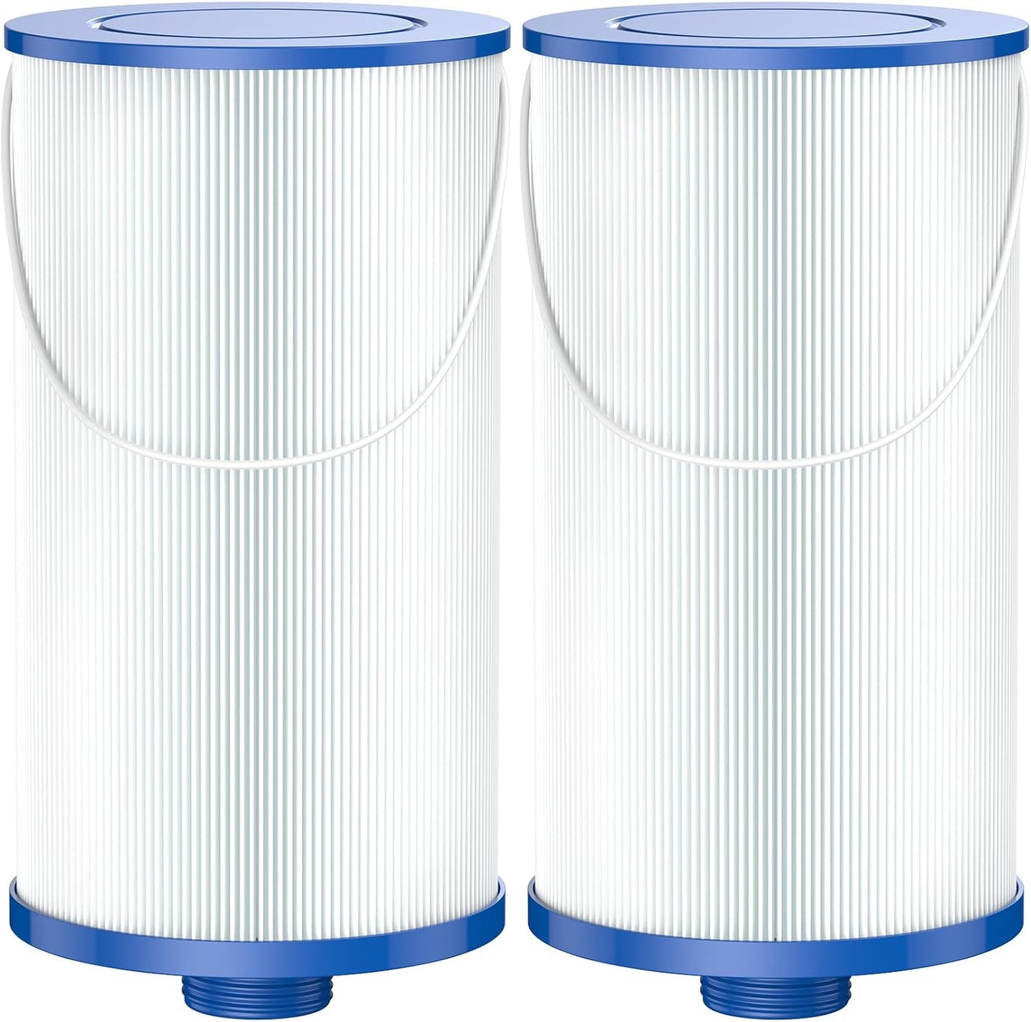 303279 Lifesmart Hot Tub Filter: Compatible with AquaTerra Spa Filter Replaces, Filbur FC-2402, 5CH-37, PFF42TC-P4, 78460, Freeflow, Bermuda, Aspire, Azure - 1.5" MPT Finer Thread Cartridge 2 Packs