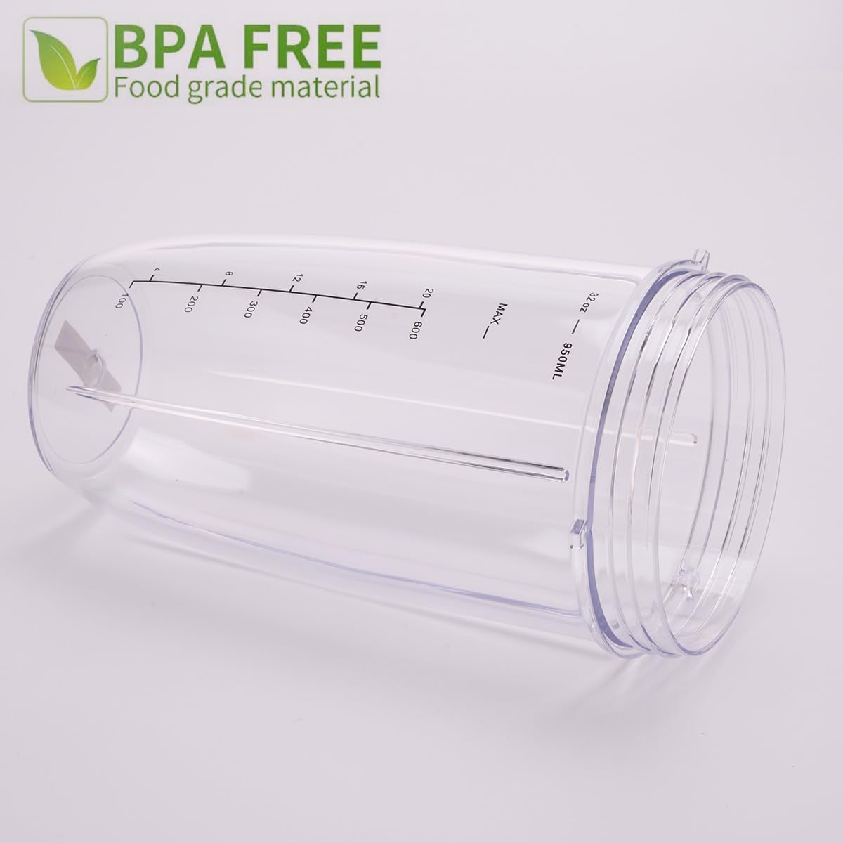 [UPGRADE] Replacement 32oz Blender Cups & Blade Part Compatible with NutriBullet 600w/900w Blender (5 Pieces)