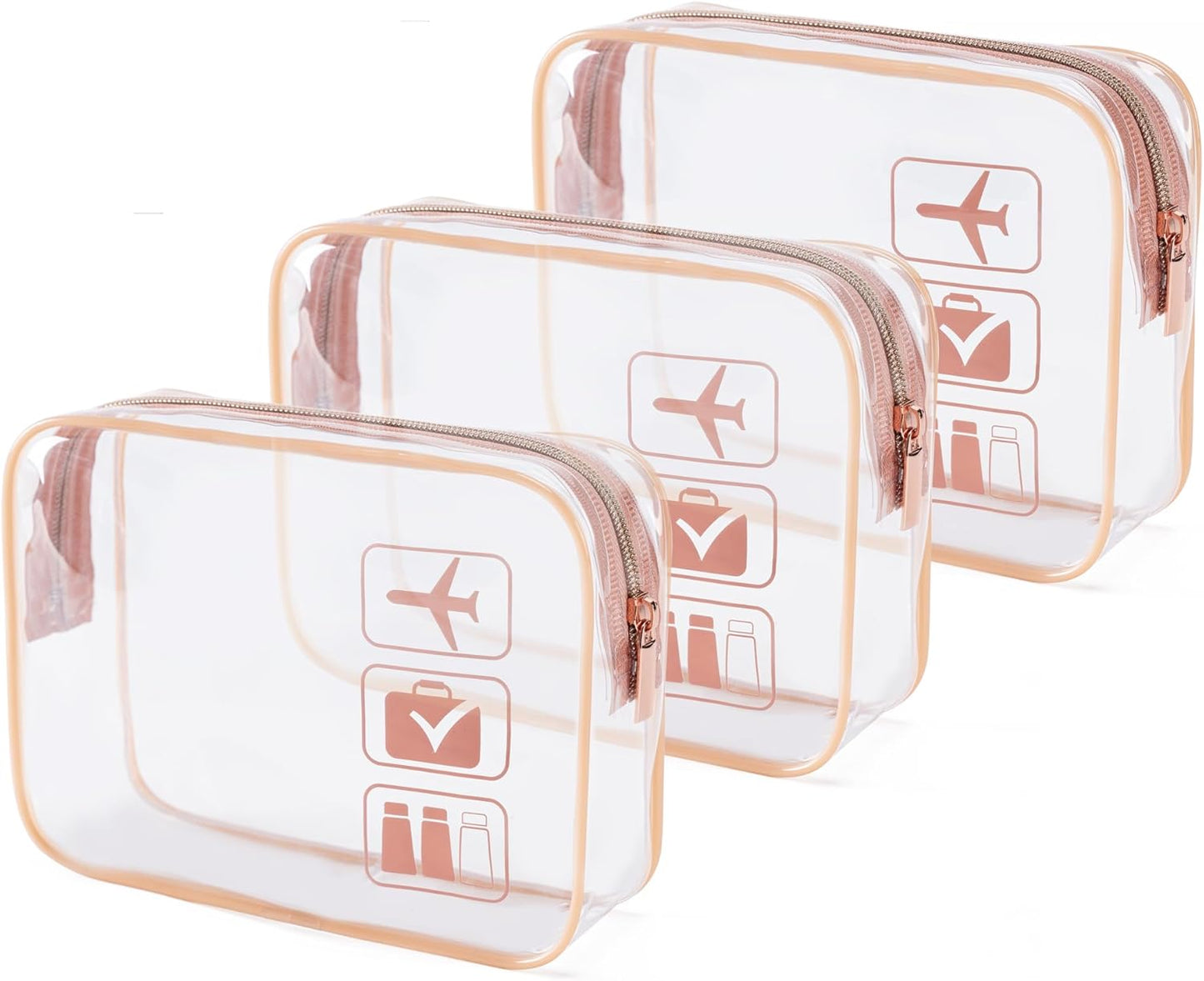 MODENGKGJIAN TSA Approved Toiletry Bag Mini Jewelry Travel Case, Perfect size to fit in your carry- luggage for travel or vacatis.