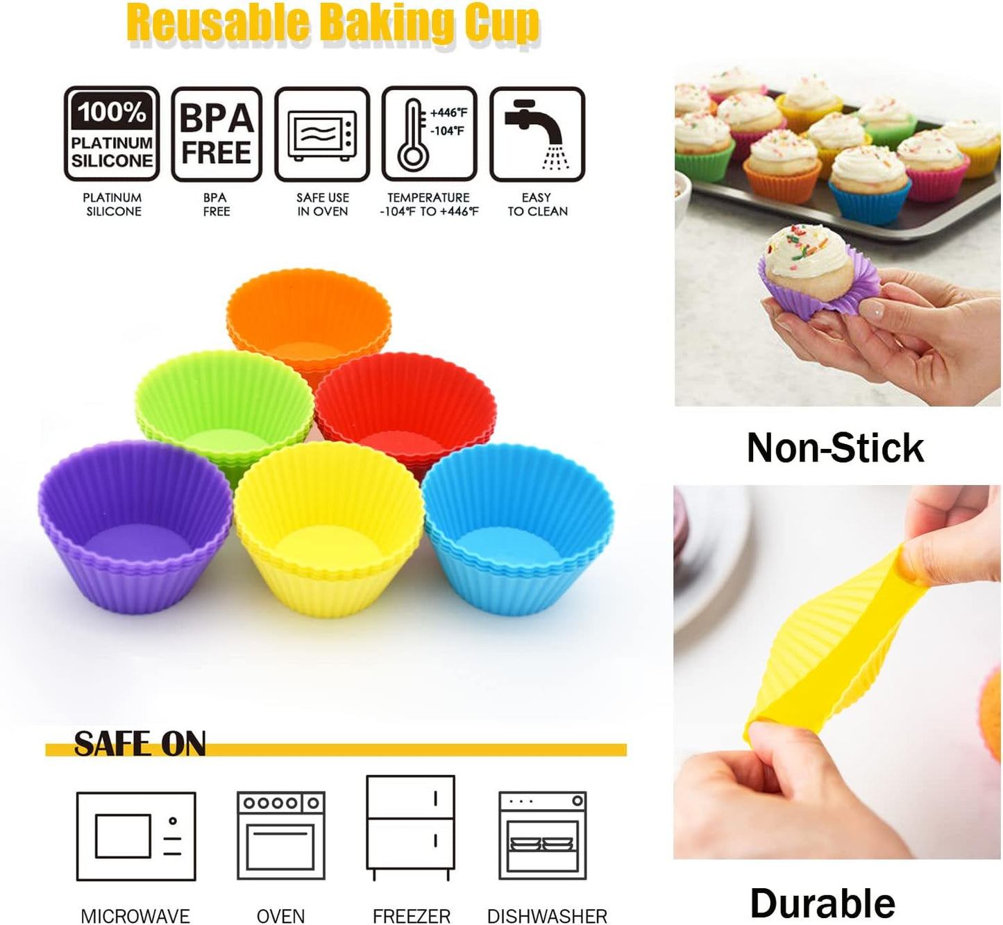 Cupcake Liners Standard Baking Cups Muffin Paper Cases