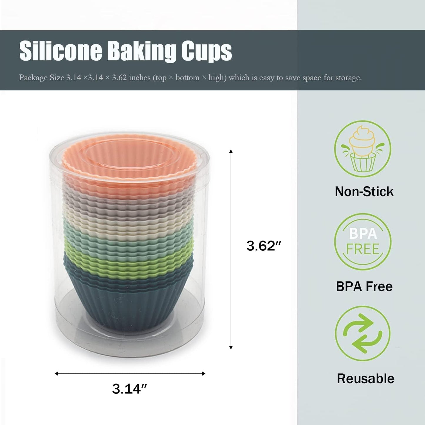 Cupcake Liners Standard Baking Cups Muffin Paper Cases
